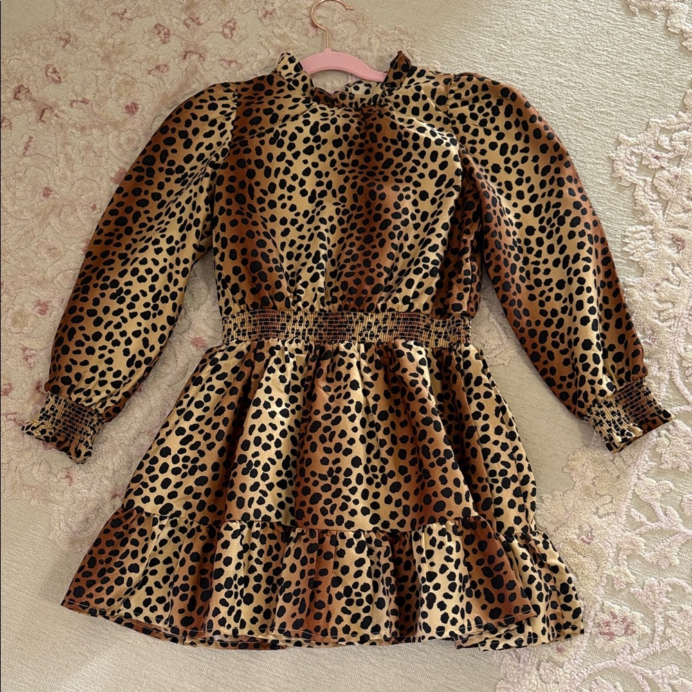 Janie and Jack leopard print dress size 8
